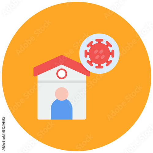 Quarantine icon vector image. Can be used for Tuberculosis.