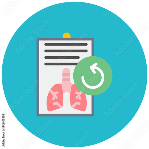 Recovery icon vector image. Can be used for Tuberculosis.