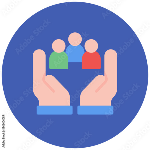 Support Group icon vector image. Can be used for Tuberculosis.