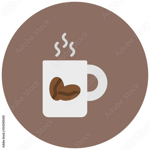 Coffee icon vector image. Can be used for Business Meeting.