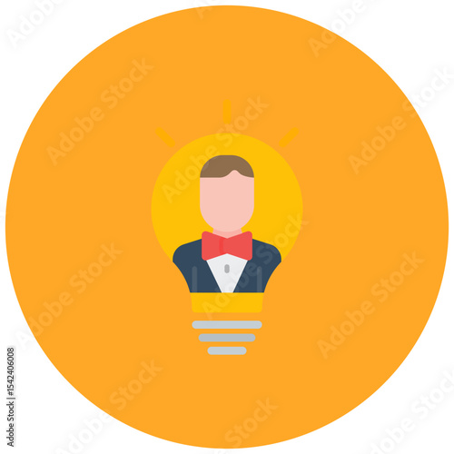 Inspiration icon vector image. Can be used for Thought Leadership.
