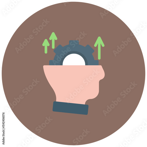 Progressive Thinking icon vector image. Can be used for Thought Leadership.