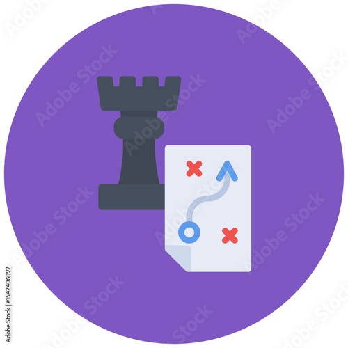 Strategy icon vector image. Can be used for Thought Leadership.