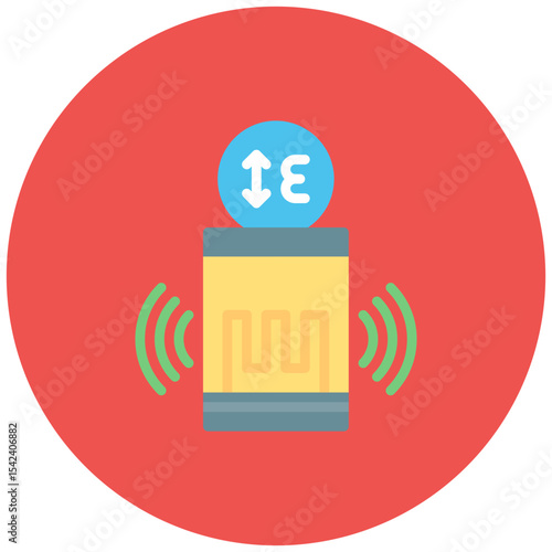 Strain Gauge Sensor icon vector image. Can be used for Sensors.