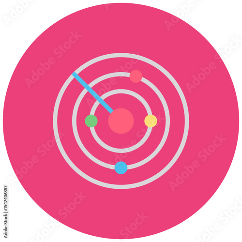 Radar Sensor icon vector image. Can be used for Sensors.