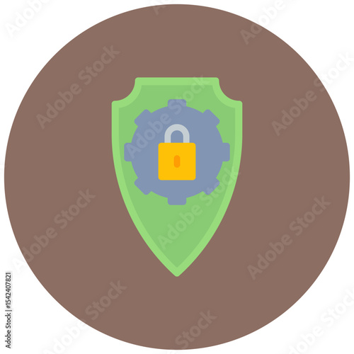 Security Settings icon vector image. Can be used for Business Onboarding.