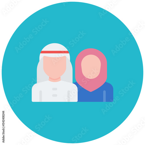 Family icon vector image. Can be used for Eid al Adha.