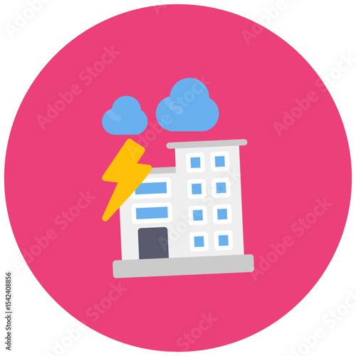 Disaster icon vector image. Can be used for Business Disruption.