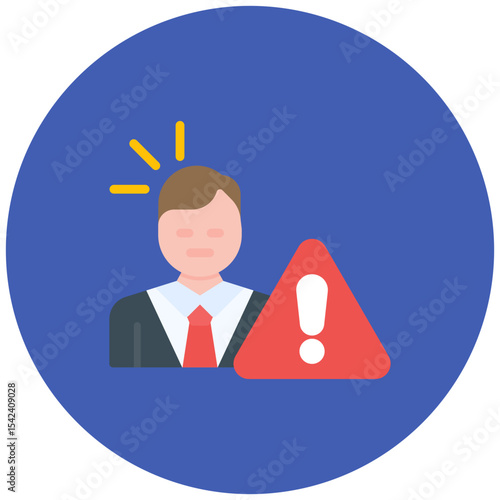 Inconvenience icon vector image. Can be used for Business Disruption.