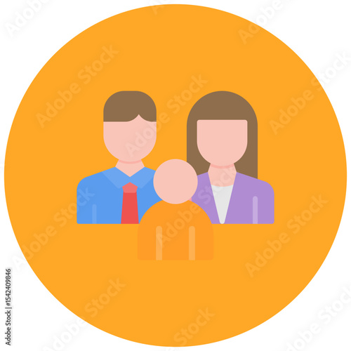 Family icon vector image. Can be used for World Refugee Day.