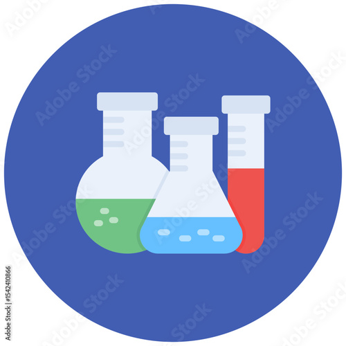 Lab Chemicals icon vector image. Can be used for Virtual Lab.