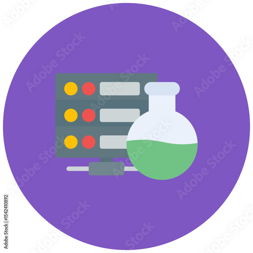 Lab Server icon vector image. Can be used for Virtual Lab.