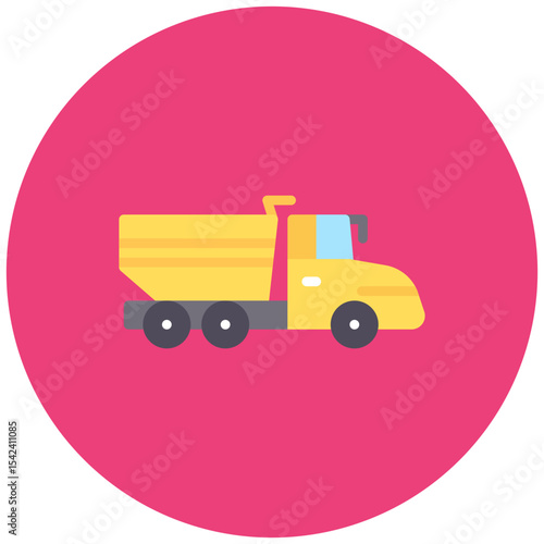 Articulated Hauler icon vector image. Can be used for Construction Vehicles.