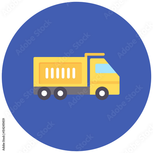 Dumper Truck icon vector image. Can be used for Construction Vehicles.