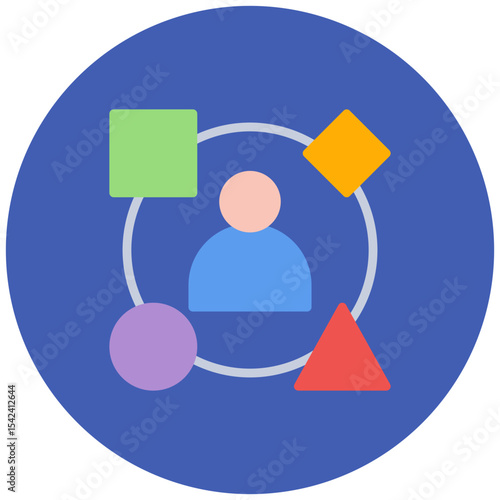 Diversity icon vector image. Can be used for Hiring Process.