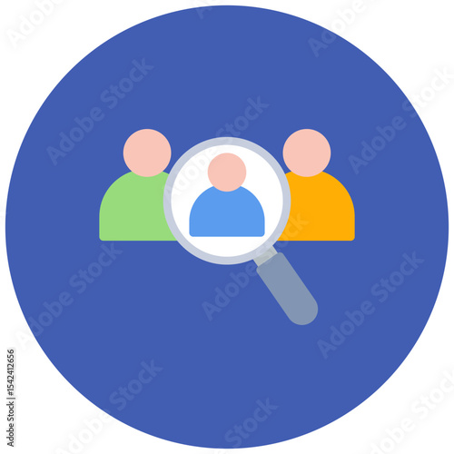 Hiring Team icon vector image. Can be used for Hiring Process.