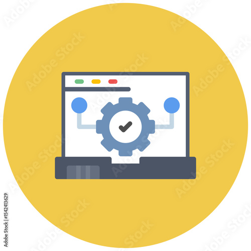 Test Verification icon vector image. Can be used for Software Testing.