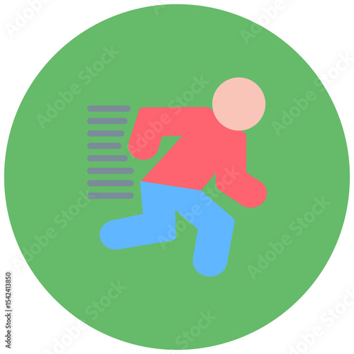 Sprinter icon vector image. Can be used for Track and Field.