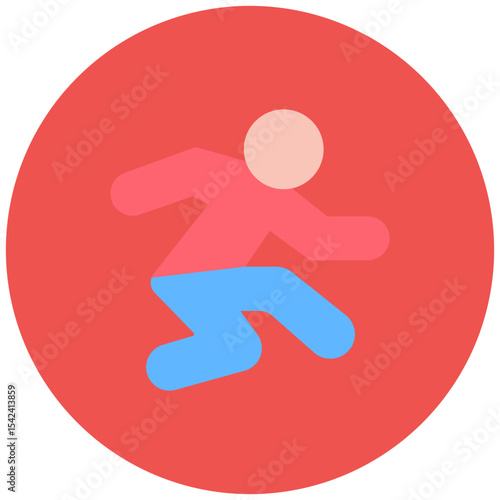 Steeplechase icon vector image. Can be used for Track and Field.