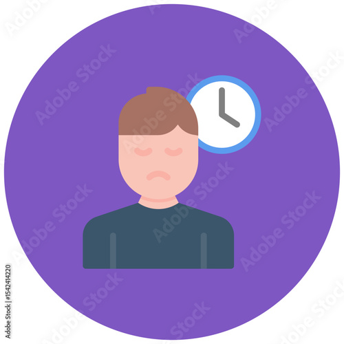 Restlessness icon vector image. Can be used for ADHD.