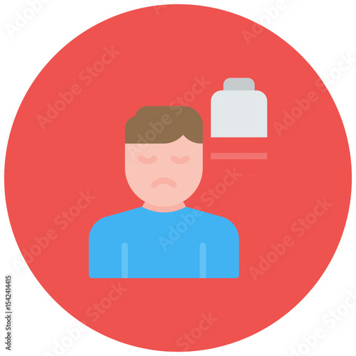 Burnout icon vector image. Can be used for Skin Burns.