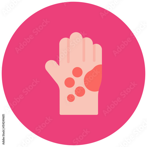 Skin Irritation icon vector image. Can be used for Skin Burns.