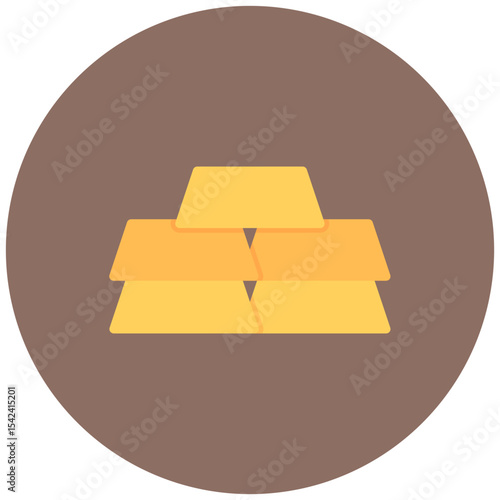 Gold icon vector image. Can be used for Raw Metrial.