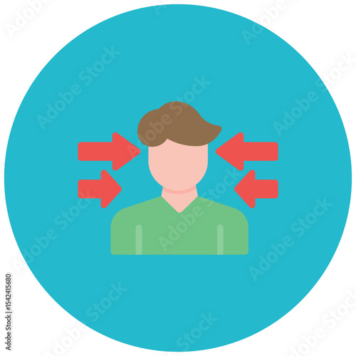 Peer Pressure icon vector image. Can be used for Bullying in Society.