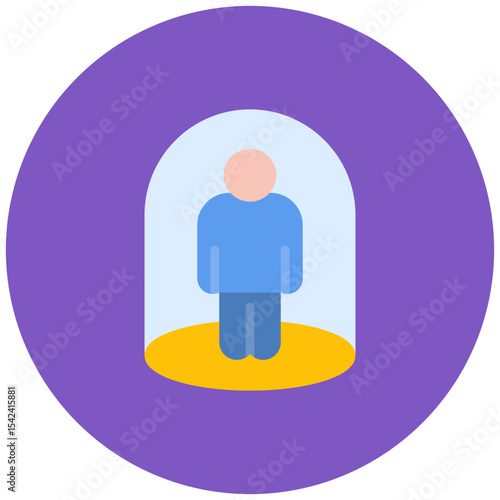 Social Isolation icon vector image. Can be used for Bullying in Society.