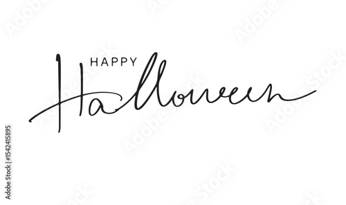 happy halloween day text font calligraphy hand written lettering script black color object happy halloween day pumpkin skull ghost happy halloween day 31 st october month banner card spider web ghost