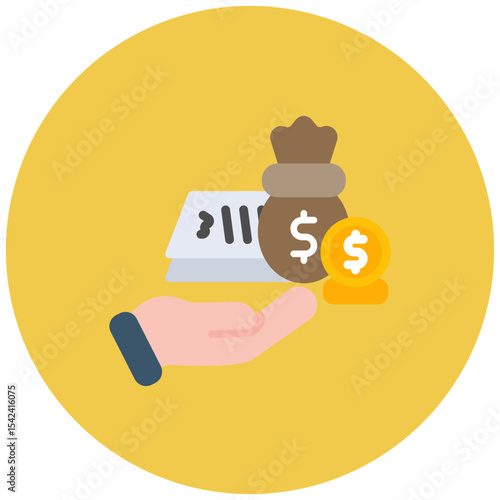 Handover icon vector image. Can be used for Inheritance.