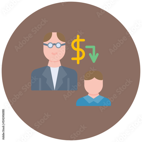 Passing Down icon vector image. Can be used for Inheritance.