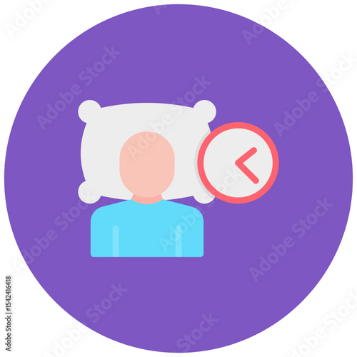 Sleep Disturbance icon vector image. Can be used for Allergy Symptoms.