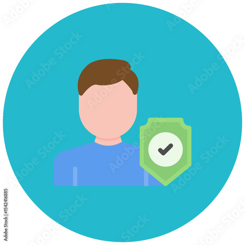 Compliance Officer icon vector image. Can be used for Compilance and Regulation.