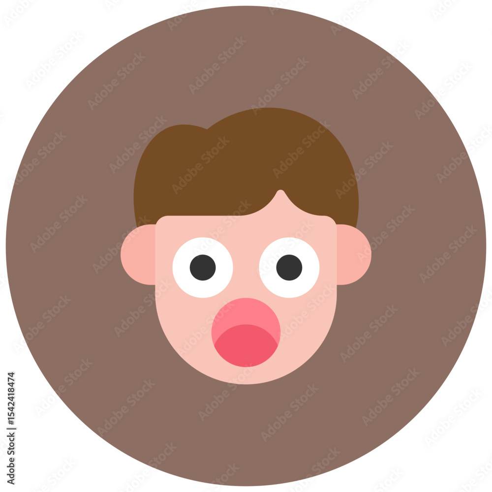 Shocked icon vector image. Can be used for Human Emotions. Shocked icon vector image. Can be used for Human Emotions.