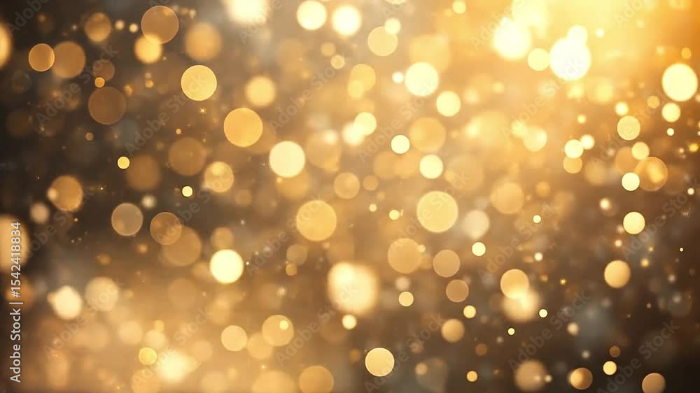 Golden and ivory bokeh sparkles dancing softly in a creamy animated haze Golden and ivory bokeh sparkles dancing softly in a creamy animated haze