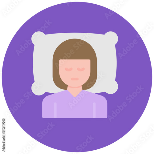 Insomnia icon vector image. Can be used for Burnout.