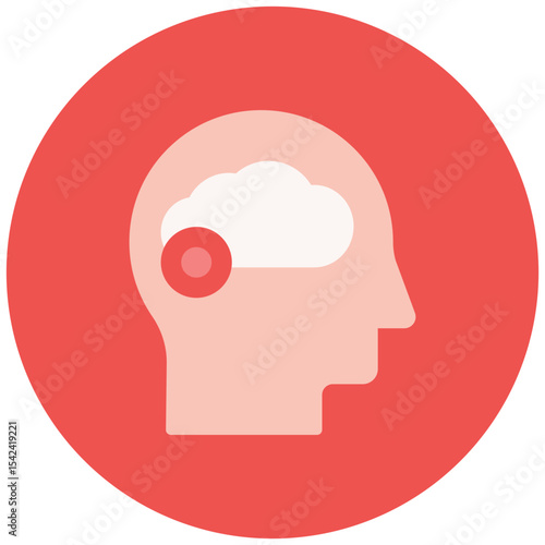 Mental Fog icon vector image. Can be used for Burnout.