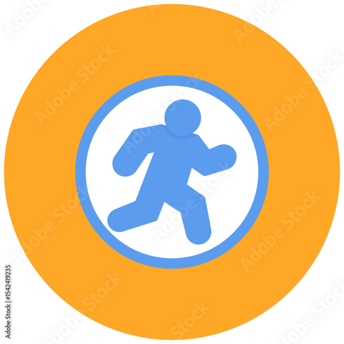 Running in Circles icon vector image. Can be used for Burnout.