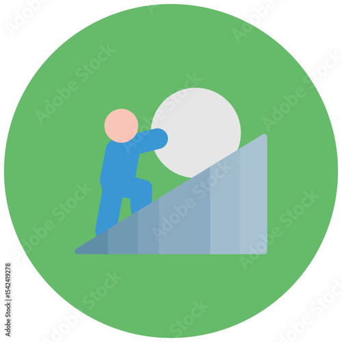 Struggle icon vector image. Can be used for Burnout.