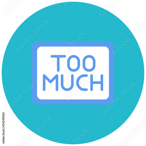 Too Much icon vector image. Can be used for Burnout.