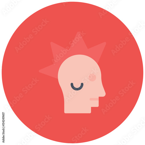 Punk icon vector image. Can be used for Urban Tribes.
