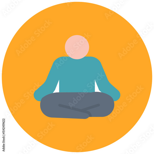 Yogi icon vector image. Can be used for Urban Tribes.