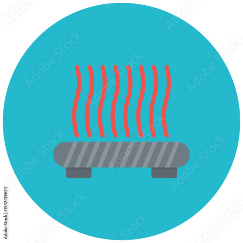 Bed Adhesion icon vector image. Can be used for 3d Printing.