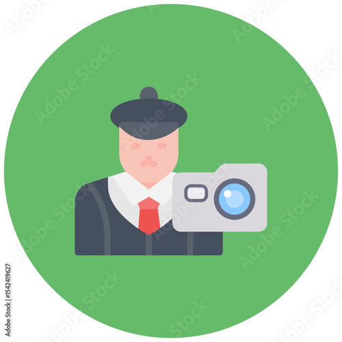 Vintage Enthusiast icon vector image. Can be used for Urban Tribes.