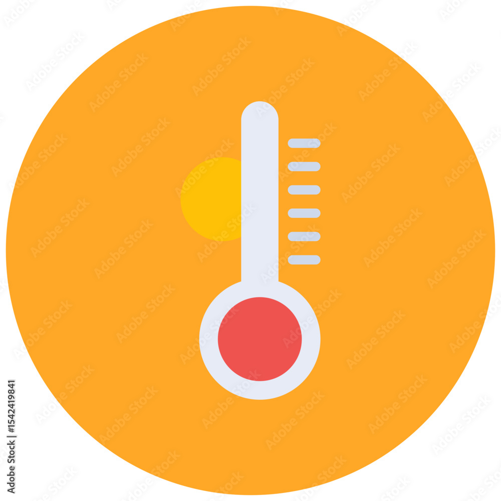 Temperature icon vector image. Can be used for 3d Printing. Temperature icon vector image. Can be used for 3d Printing.