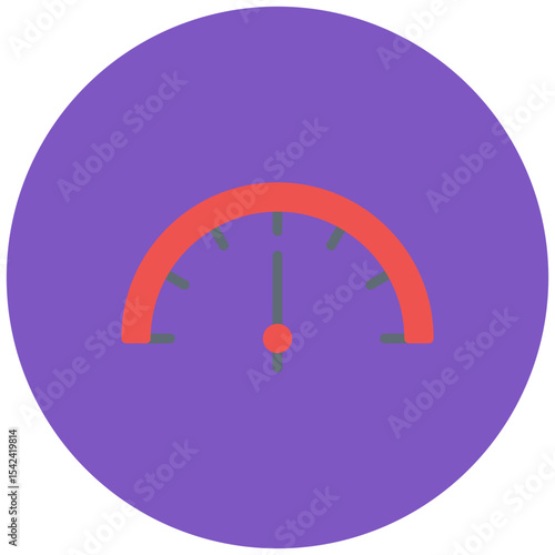 Speed icon vector image. Can be used for 3d Printing.