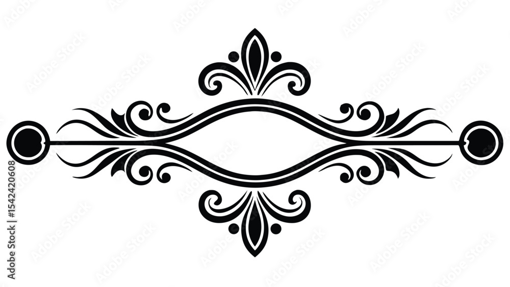Decorative Line Borders Black and White Graphic Decorative Line Borders Black and White Graphic