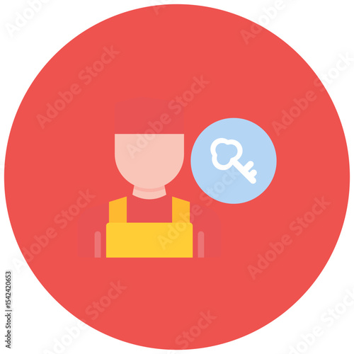 Emergency locksmith icon vector image. Can be used for Locksmith.