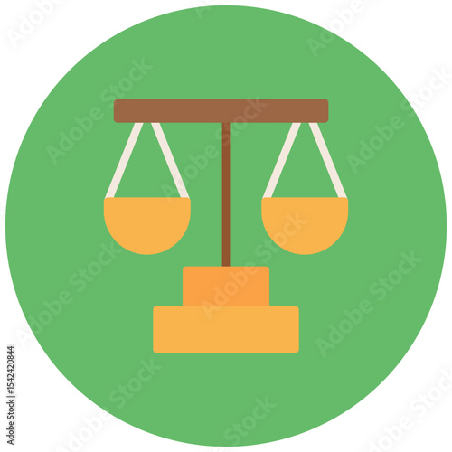 Scales of Justice icon vector image. Can be used for Legal Services.